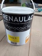 Renaulac witte zijdeglans verf 2,5 liter, buiten en binnen, Doe-het-zelf en Verbouw, Verf, Beits en Lak, Wit, Nieuw, Ophalen of Verzenden