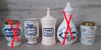 Diverse potten apothekerspot oa Delfts, Antiek en Kunst, Antiek | Keramiek en Aardewerk, Ophalen of Verzenden