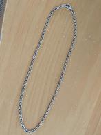 Echt zilver 925 Ketting mooie schakel open gemeten 41,5 cm L, Ophalen of Verzenden, Zo goed als nieuw, Zilver, Zilver