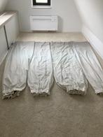 4 gordijnen aflopende kleuren van wit naar beige/licht grijs, Gebruikt, 200 cm of meer, Ophalen of Verzenden, 200 cm of meer