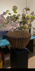 Prachtige set: zuil, pot en zijden bloemen, Huis en Inrichting, Ophalen, Nieuw