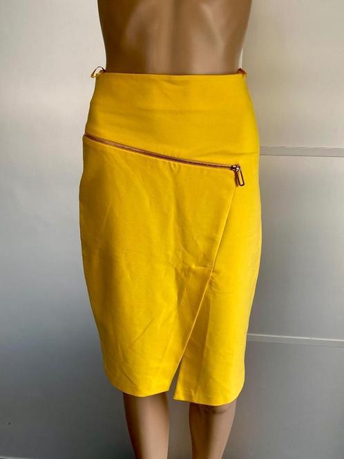 H234 Nieuw: ADL maat XS=34 rok rokje geel, Kleding | Dames, Rokken, Nieuw, Maat 34 (XS) of kleiner, Geel, Knielengte, Ophalen of Verzenden