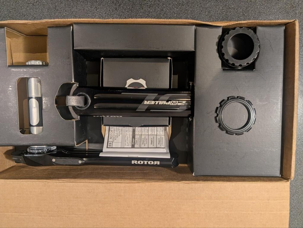 Rotor 2inpower SL Crankstel 170mm -, Verzenden, Zo goed als nieuw, Crankstel of Pedalen, Rotor