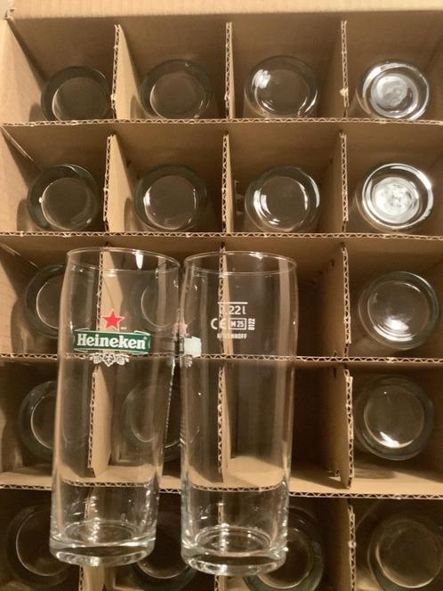 Bierglazen heineken nieuw in doos: lieve, gulpener, palm, Verzamelen, Glas en Borrelglaasjes, Nieuw, Bierglas, Ophalen