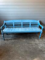 Antieke houten tuinbank, Ophalen, Zo goed als nieuw, Hout