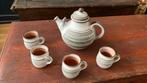 Deense theepot met 4 mokken scandinavisch, Antiek en Kunst, Ophalen