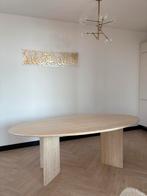 Travertin eettafel, Huis en Inrichting, Tafels | Eettafels, Ophalen, 200 cm of meer, 50 tot 100 cm, Zo goed als nieuw