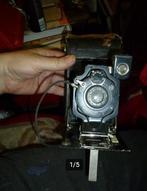 Ihaagee, folding plate camera, with ivory scale, WW1, Ophalen of Verzenden, Gebruikt, Minder dan 150 cm, Overige typen