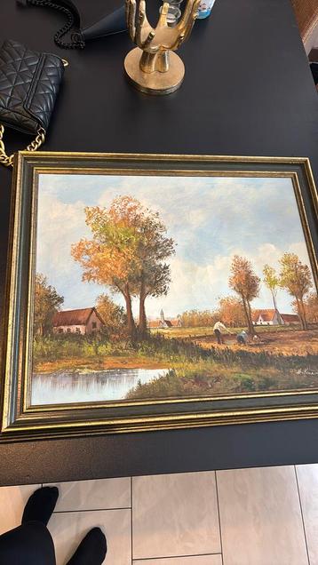  Henner Knauf – Landschap met boeren in het veld beschikbaar voor biedingen