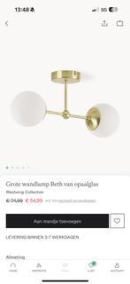 Westwing lampen, Huis en Inrichting, Lampen | Plafondlampen, Ophalen, Zo goed als nieuw, Glas