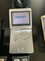 Nintendo Game Boy Advance SP zilver Mario 3 Simcity 2000, Ophalen of Verzenden, Gebruikt, Game Boy Advance SP