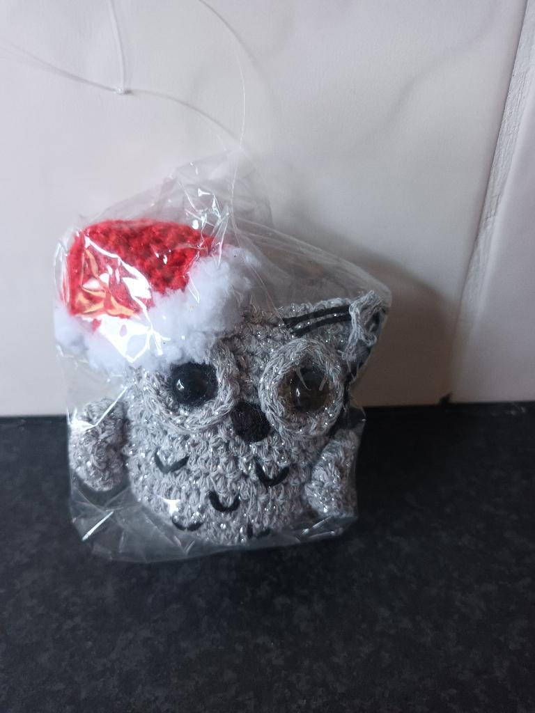 Nieuw gehaakt uiltje (kan opgehangen worden), Diversen, Kerst, Ophalen of Verzenden, Nieuw