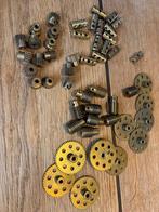Verzameling messing Meccano onderdelen, Antiek en Kunst, Ophalen of Verzenden