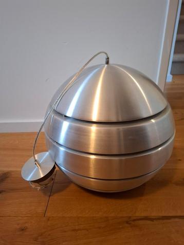 Design 60's 70's aluminium hanglamp beschikbaar voor biedingen