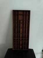 Letterbak donker hout, Ophalen of Verzenden