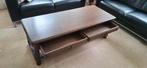 Eiken Salontafel met Lades en Onderplank, Ophalen, Gebruikt, Klassiek, Eikenhout