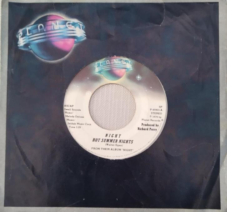 Night - Hot summer nights, Cd's en Dvd's, Vinyl Singles, Zo goed als nieuw, Single, Pop, 7 inch, Verzenden