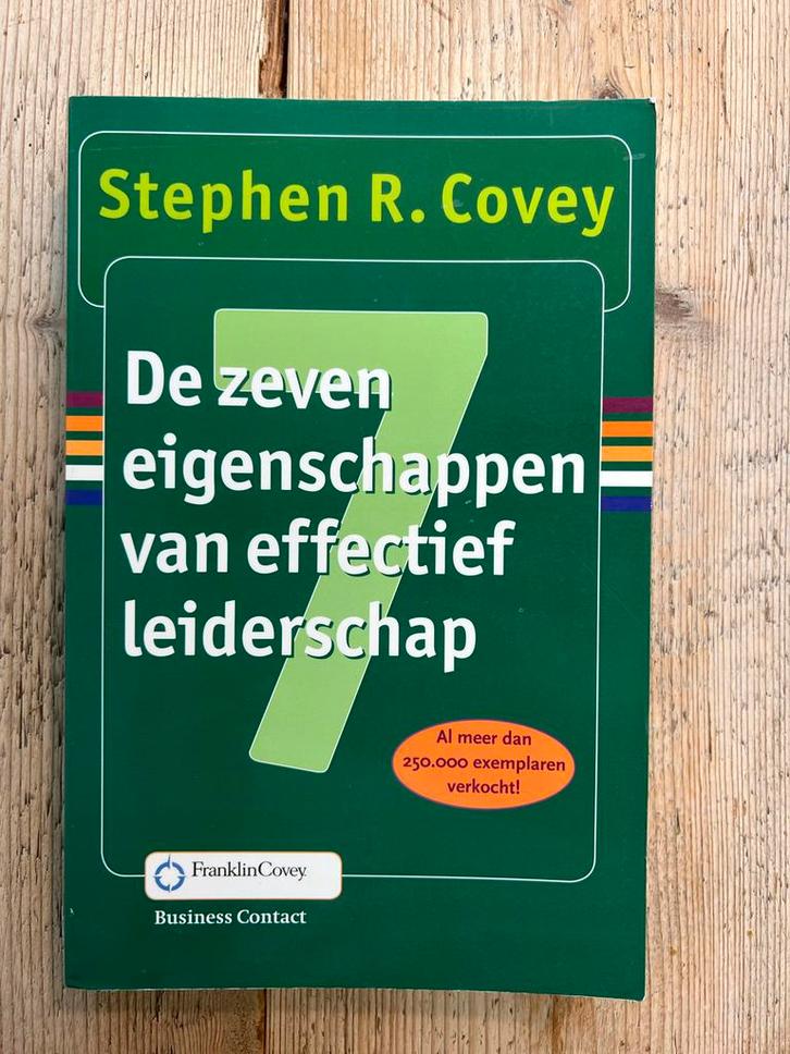 De zeven eigenschappen van effectief leiderschap, Boeken, Advies, Hulp en Training, Zo goed als nieuw, Ophalen of Verzenden