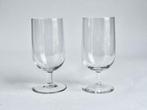 2 gilde kristallen bierglazen met geslepen steel, Antiek en Kunst, Ophalen of Verzenden