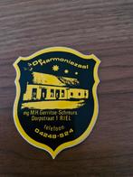 1476 De Harmoniezaal Riel Sticker, Ophalen of Verzenden, Gebruikt