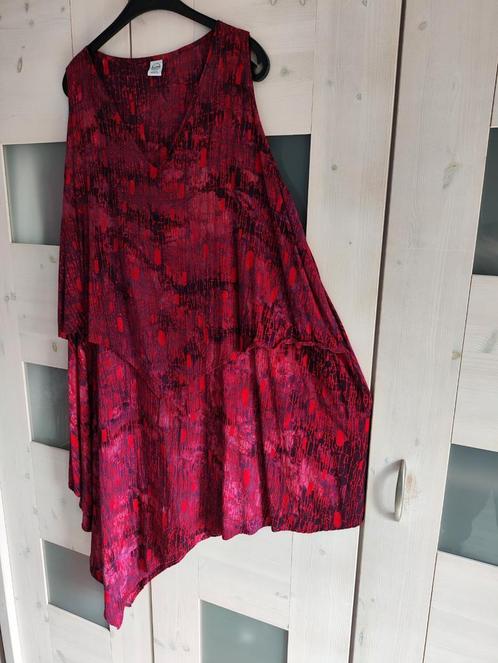 Schitterende tuniek van Luna Serena in paars rood, Kleding | Dames, Grote Maten, Zo goed als nieuw, Blouse of Tuniek, Rood, Verzenden