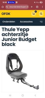 Yepp Thule fietsstoeltje achter junior, Fietsen en Brommers, Fietsaccessoires | Fietsstoeltjes, Ophalen, Zo goed als nieuw