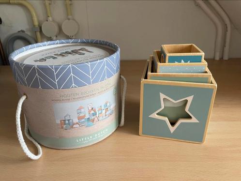 Little Dutch houten speelgoedset, Kinderen en Baby's, Speelgoed | Bouwstenen, Gebruikt, Overige merken, Ophalen of Verzenden