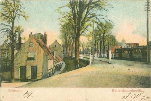 (388-536-001) Schiedam Rotterdamschedijk, Verzamelen, Ansichtkaarten | Nederland, Zuid-Holland, Verzenden