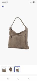 Burkely Eline Hobo leren tas - olijfgroen, Ophalen of Verzenden, Zo goed als nieuw, Groen, Handtas