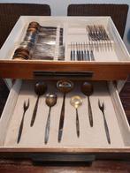 Vintage Verzilverde Bestekcassette, Antiek en Kunst, Ophalen