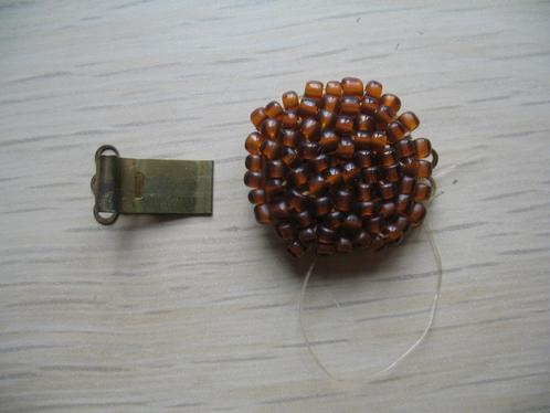 Sieraden slotje van Amberkleurige Kraaltjes Vintage, Sieraden, Tassen en Uiterlijk, Antieke sieraden, Ketting, Overige materialen