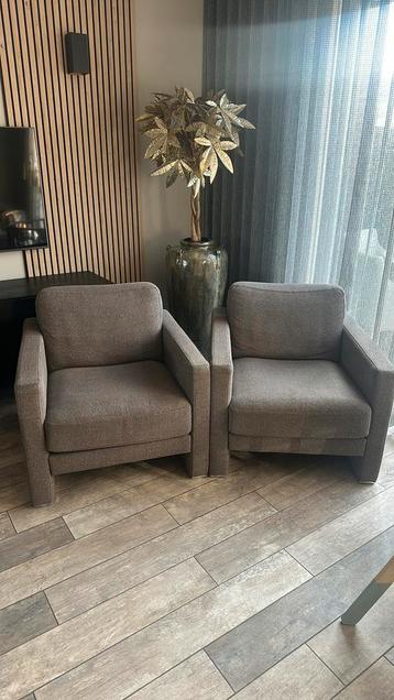 Rolf Benz design fauteuils met rvs omlijsting beschikbaar voor biedingen
