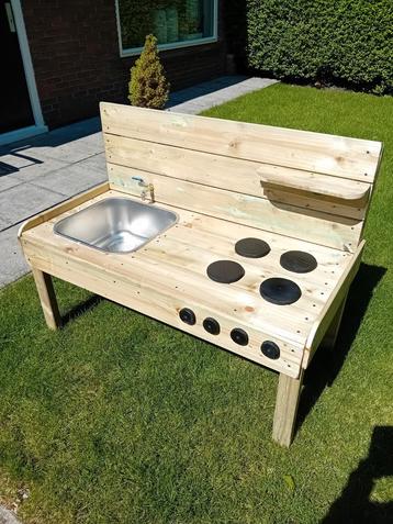 Houten Modderkeuken / Buitenkeuken - Nieuw! beschikbaar voor biedingen