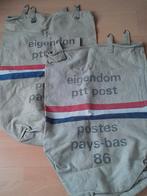 Twee oude PTT postzakken, Ophalen of Verzenden, Gebruikt, Gebruiksvoorwerp