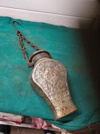 blik midden oosterse tinnen met ketting vintage, Ophalen of Verzenden