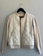 Massimo Dutti Cream Bomber/Jacket with Padding, Massimo Dutti, Beige, Ophalen of Verzenden, Zo goed als nieuw