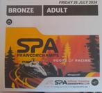 Formule 1 SPA Francorchamps 2 tickets bronze vrijdag, Tickets en Kaartjes, Twee personen