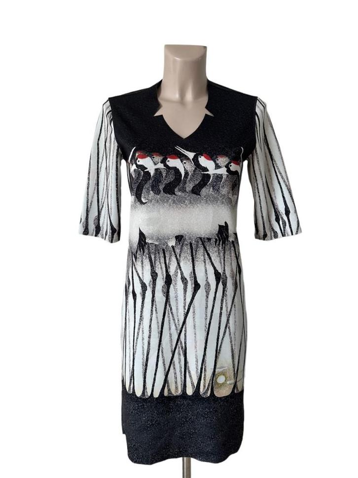 Lizzy en Coco jurk tweezijdig S, Kleding | Dames, Jurken, Zo goed als nieuw, Maat 36 (S), Overige kleuren, Ophalen of Verzenden