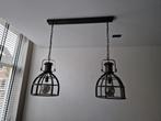 Industriële Hanglamp met 2 Lampen, Ophalen, 50 tot 75 cm, Zo goed als nieuw, Metaal