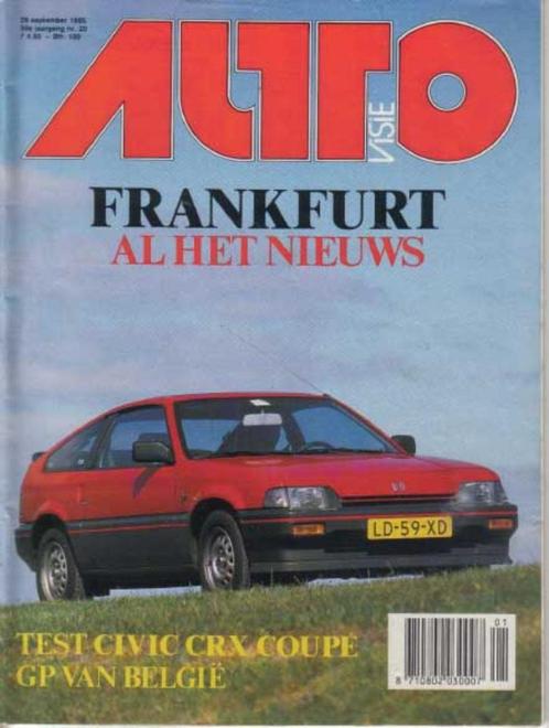 Autovisie 20 1985 : Honda CRX - Citroen BX Sport - BMW 318i, Boeken, Auto's | Folders en Tijdschriften, Gelezen, Algemeen, Ophalen of Verzenden