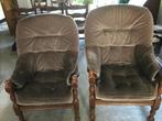 Fauteuil Stoelen 2 stuks GRATIS, Huis en Inrichting, Fauteuils, Ophalen, Gebruikt, Hout