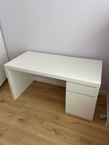 Ikea Malm bureau wit - afbeelding 1