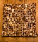 Stevig echt leren kussen, Ophalen of Verzenden, Gebruikt, Vierkant