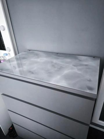 IKEA Malm GRIJS kast met 5 lades - afbeelding 1