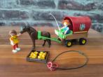 Playmobil pony met huifkar 5228, Ophalen, Gebruikt