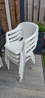6 tuinstoelen, Ophalen, Gebruikt, Kunststof