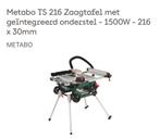 Metabo TS 216 Zaagtafel - nieuw!, Doe-het-zelf en Verbouw, Gereedschap | Zaagmachines, Ophalen, Cirkelzaag, 70 mm of meer, Zo goed als nieuw