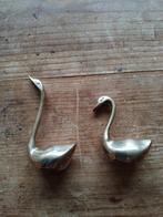 Vintage zwanen set messing, Ophalen of Verzenden