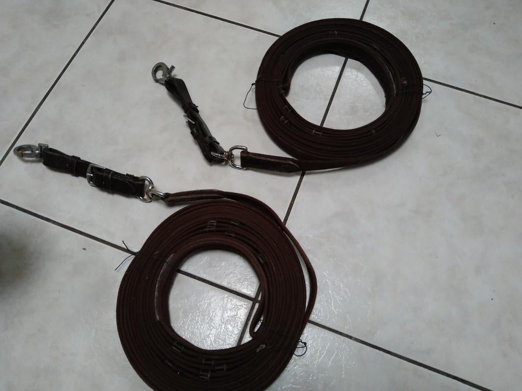 Longeerlijnen, d.bruin. 2stuks, Dieren en Toebehoren, Paarden en Pony's | Hoofdstellen en Tuigage, Ophalen of Verzenden, Overige soorten