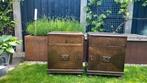 2 vintage nachtkastjes (bijna 100 jaar oud), Ophalen, Gebruikt, Hout